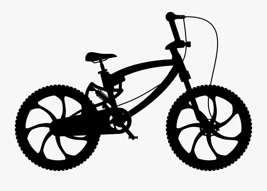 Detailed Bicycle Silhouette Clip Arts - Bike Cycle Price In India, Transparent Clipart