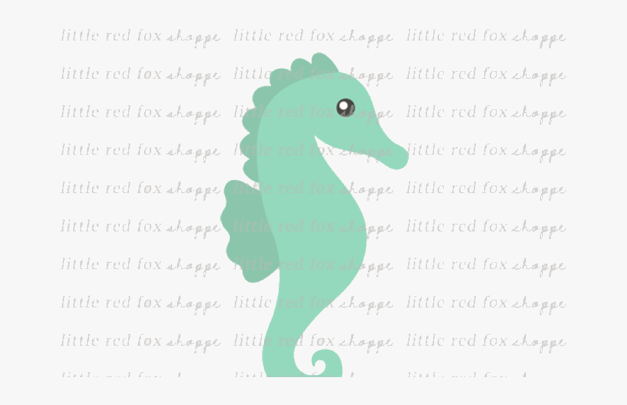 Seahorse Clipart By Little Red Fox Shoppe Transparent - Northern Seahorse, Transparent Clipart