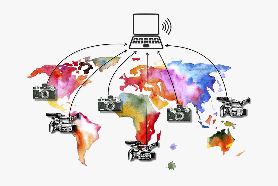 Watercolor World Map Png, Transparent Clipart