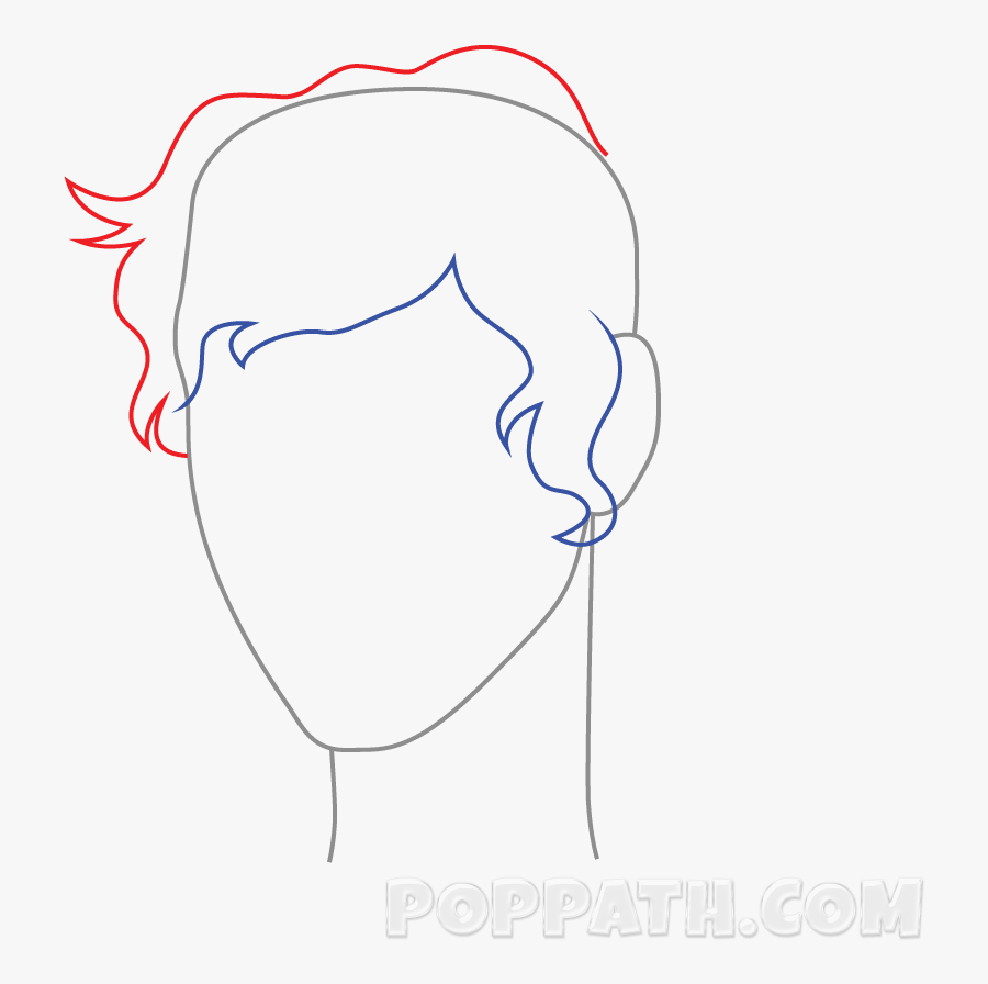 Transparent Messy Hair Clipart, Transparent Clipart