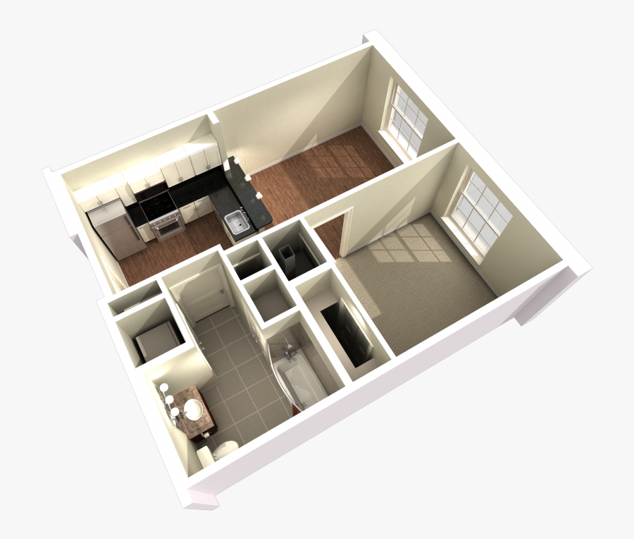 Oaks In The Square 1 Bedroom, Transparent Clipart