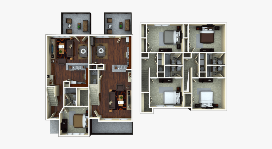 Floorplan Image - Cottages At Lake Tamaha, Transparent Clipart