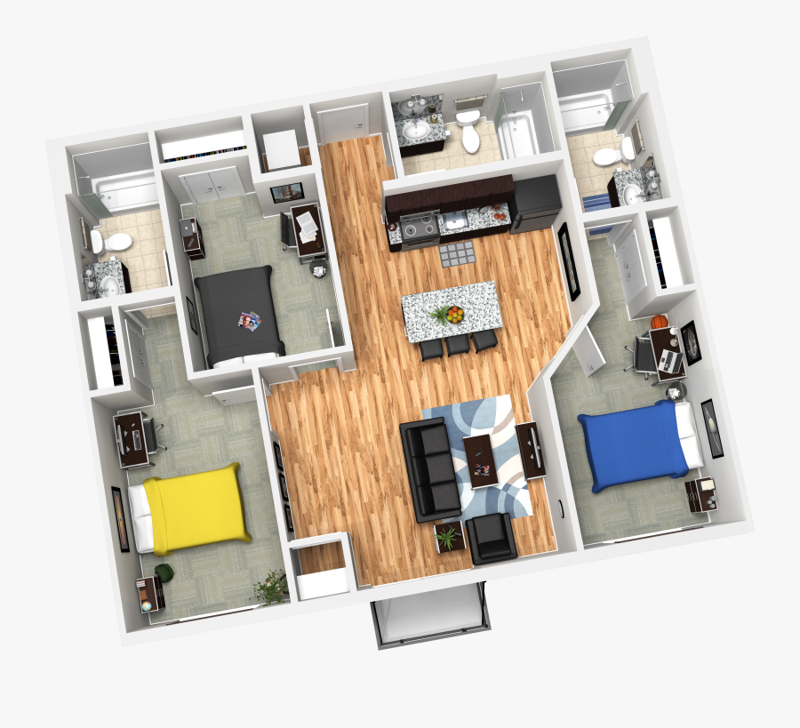 Floor Plan, Transparent Clipart