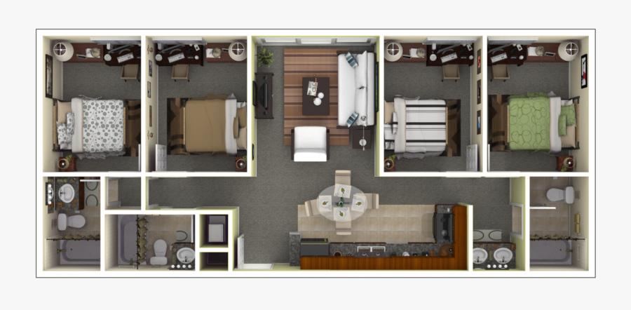 Floor Plan, Transparent Clipart