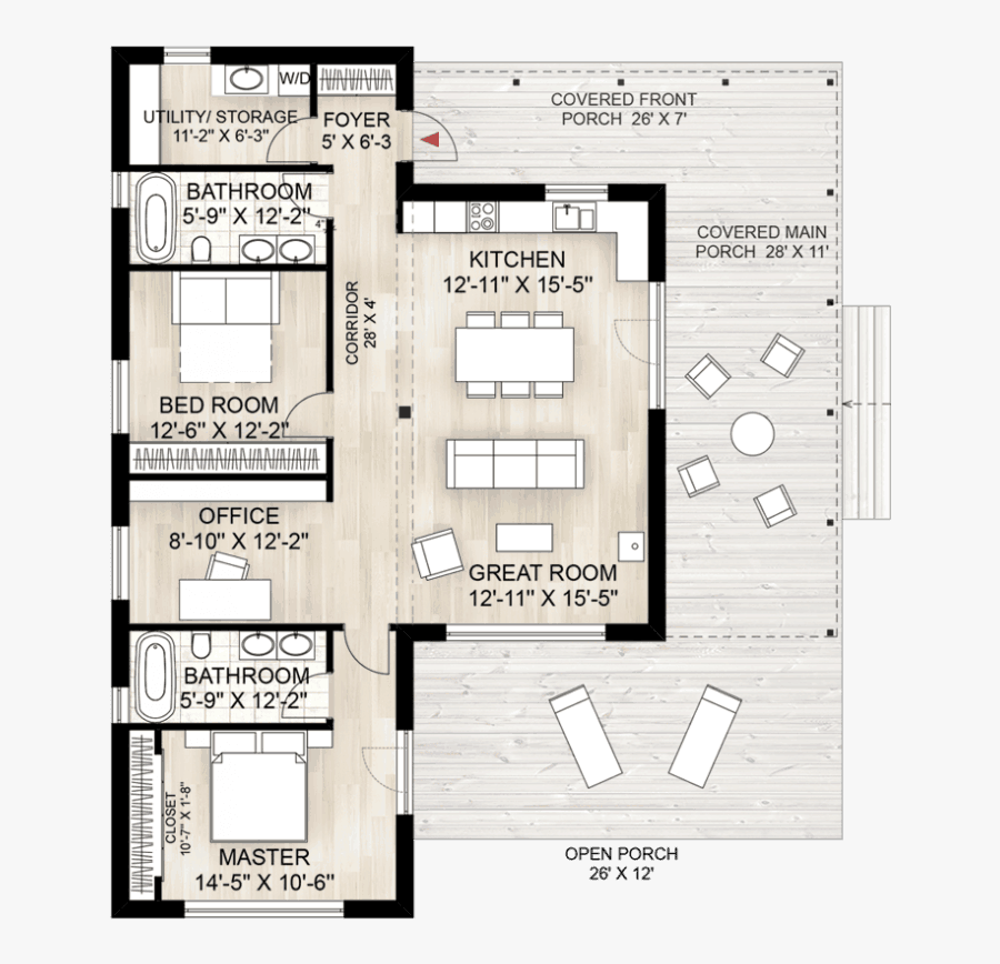 Planos Casa De Campo Con Galeria , Free Transparent