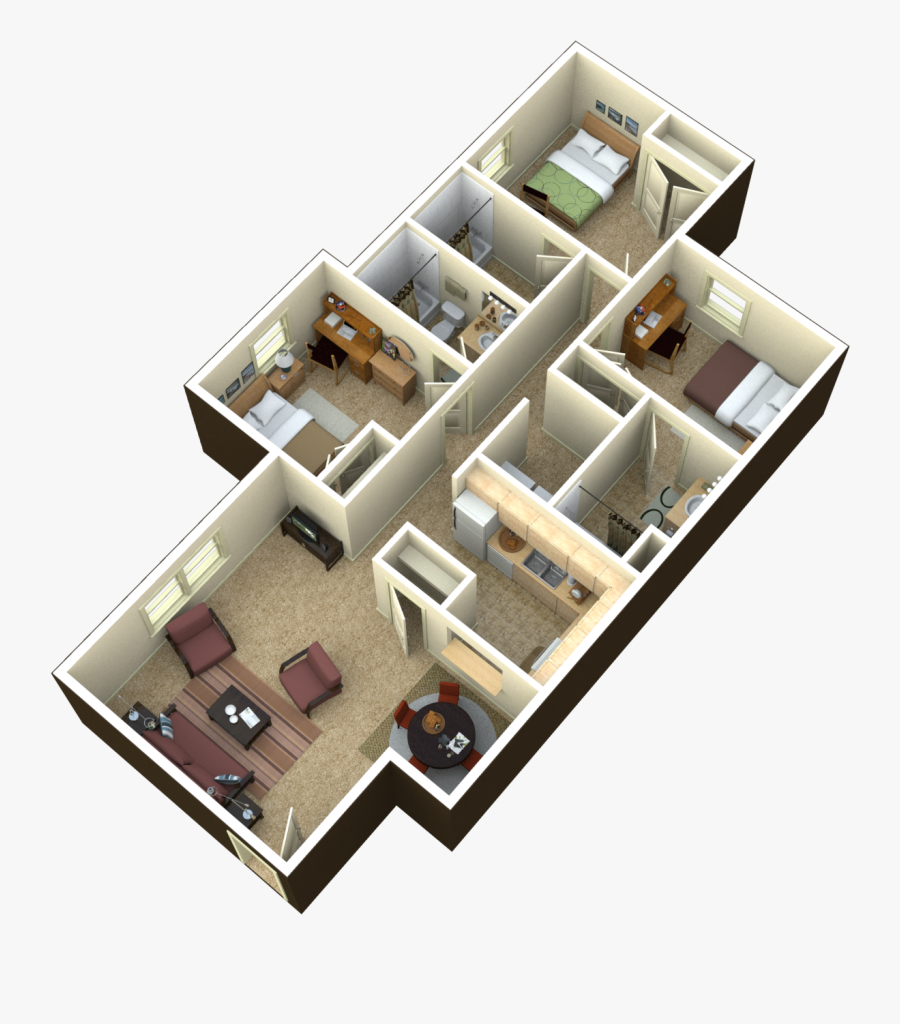 Honeysuckle Apartments 4 Bedroom, Transparent Clipart