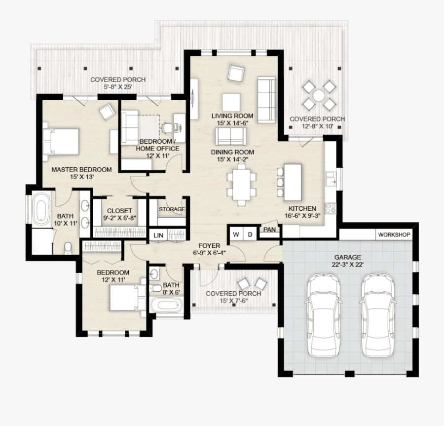 Floor Plan, Transparent Clipart