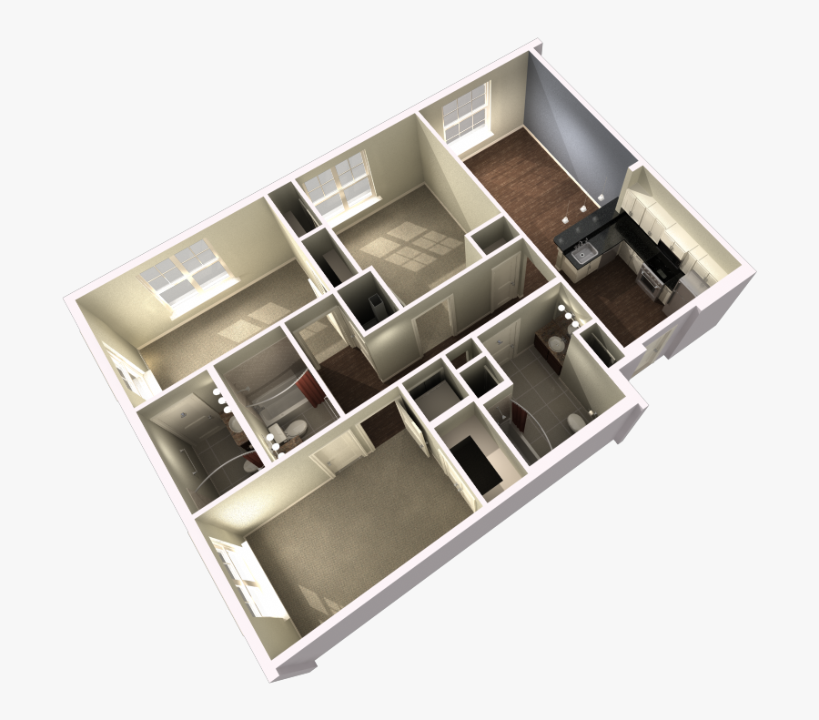 Floor Plan, Transparent Clipart