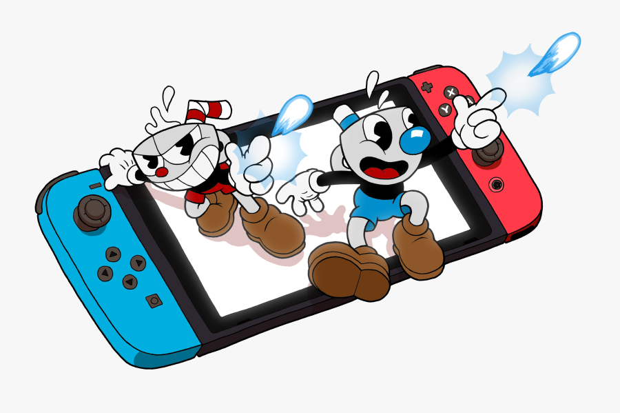 Cuphead In Smash Bros , Transparent Cartoons - Cuphead And Mugman Switch, Transparent Clipart