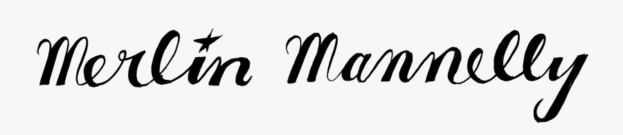 Merlin Mannelly - Calligraphy, Transparent Clipart