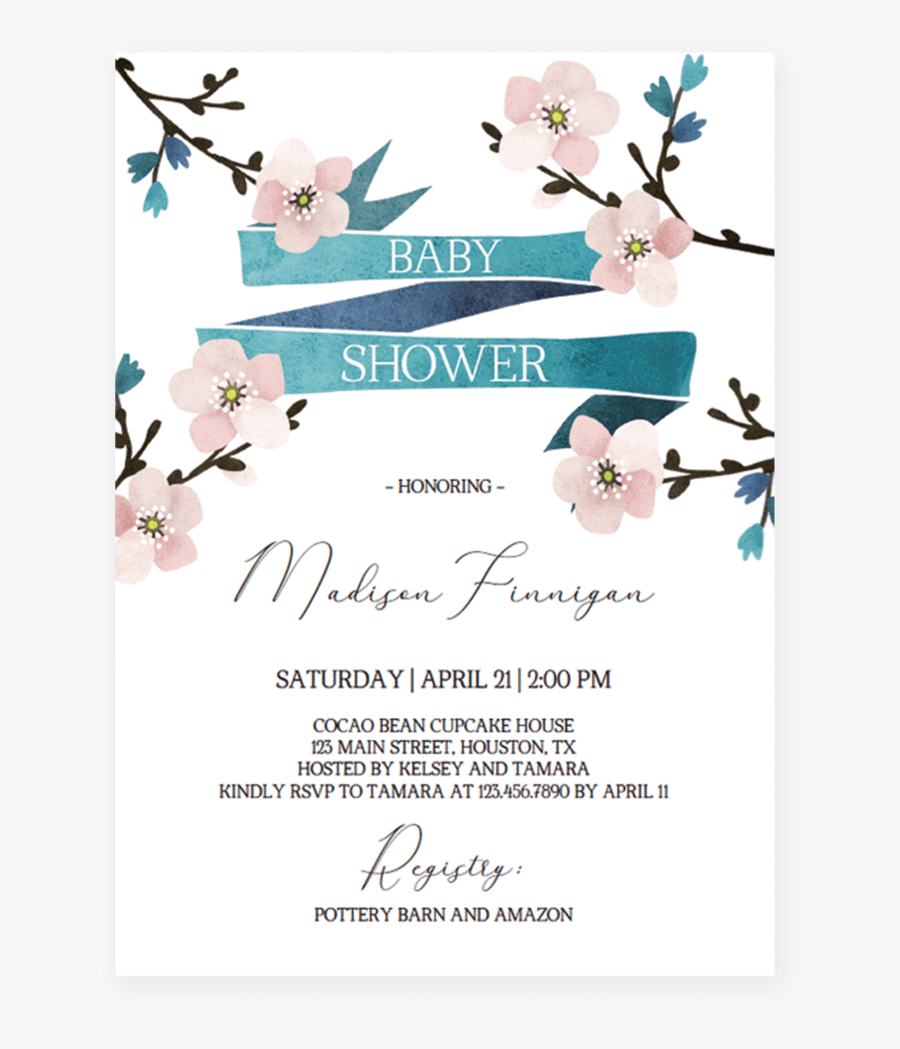 Clip Art Gender Neutral Invite Templates - Paper, Transparent Clipart