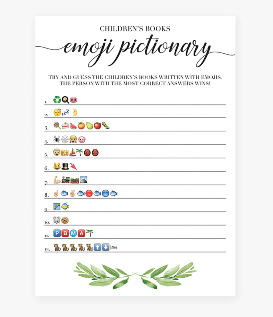 Clip Art Gender Neutral Baby Shower - Baby Shower Emoji Game Printable, Transparent Clipart