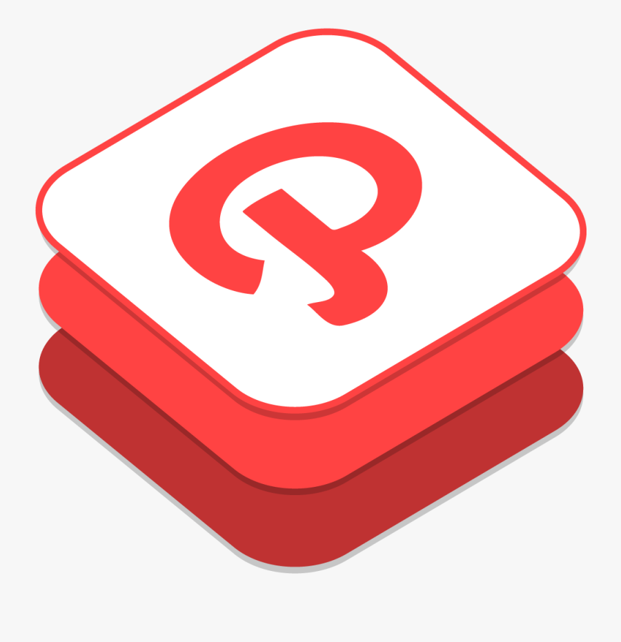 Red,clip - Social Media Ios Icon, Transparent Clipart