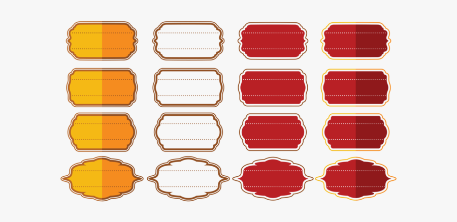 Frames Or Cartouches Vector Vol - Carmine, Transparent Clipart