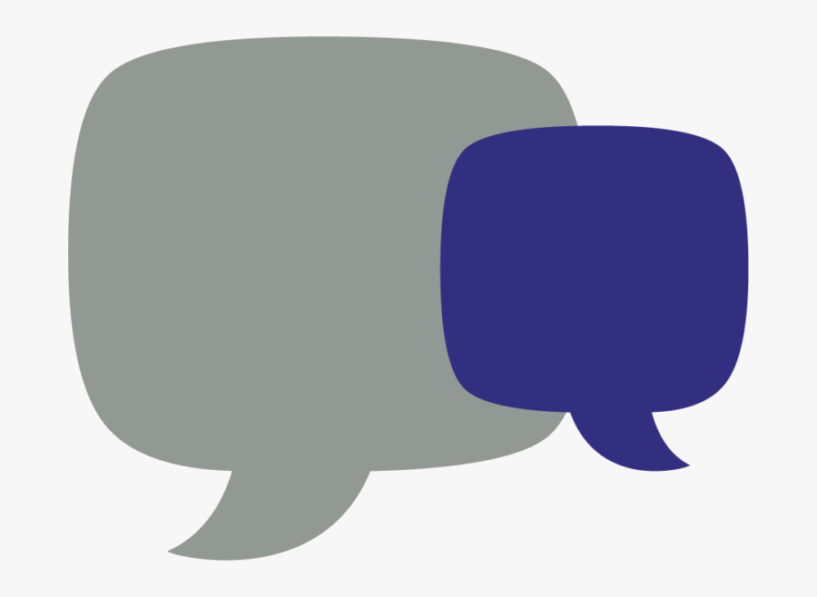 Image Of Two Speech Bubbles, Transparent Clipart