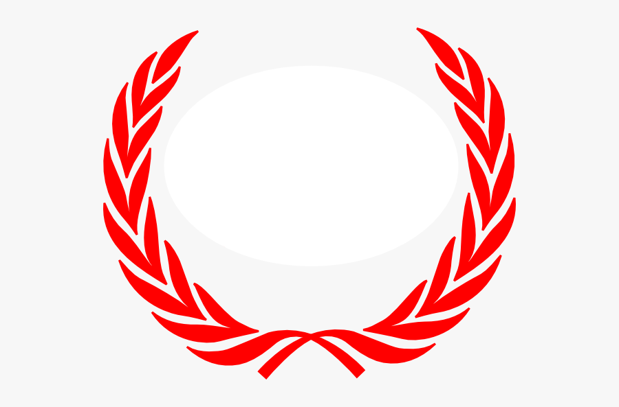 Red Laurel Wreaths Clip - Red Laurel Wreath Png, Transparent Clipart