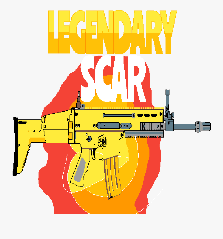 Pixilart Scar By Gamergod - Scar Easy Fortnite Drawing, Transparent Clipart