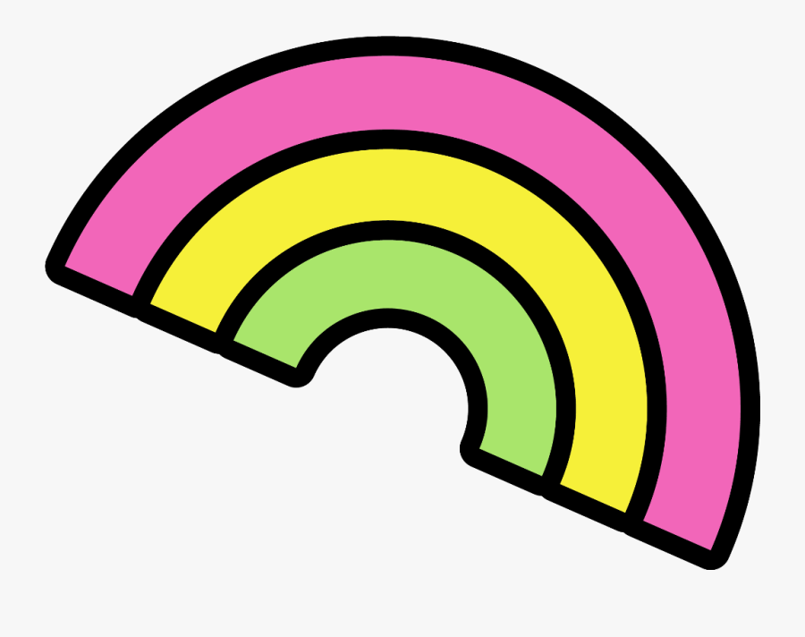 #kawaii #outlines #outline #cartoon #cartoons #rainbows - Pbs Kids Go, Transparent Clipart