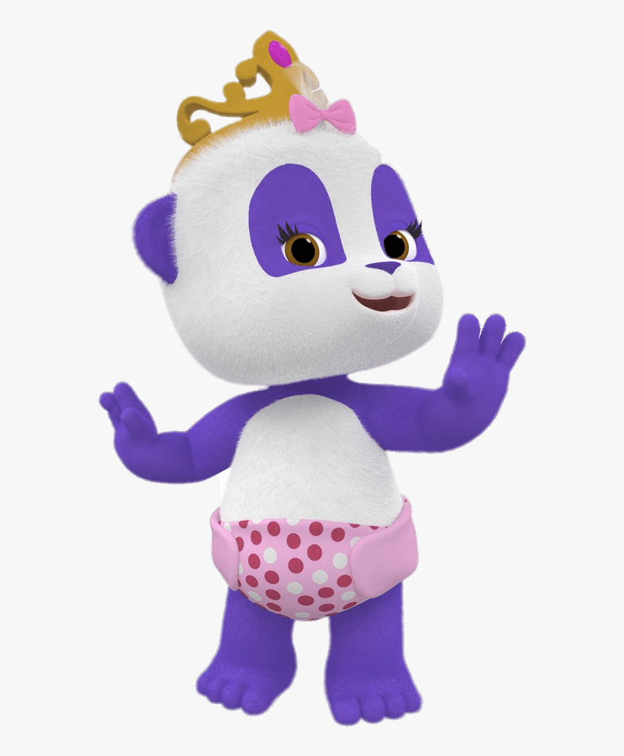 Word Party Lulu The Panda Wearing Crown - Lulu From Word Party, Transparent Clipart