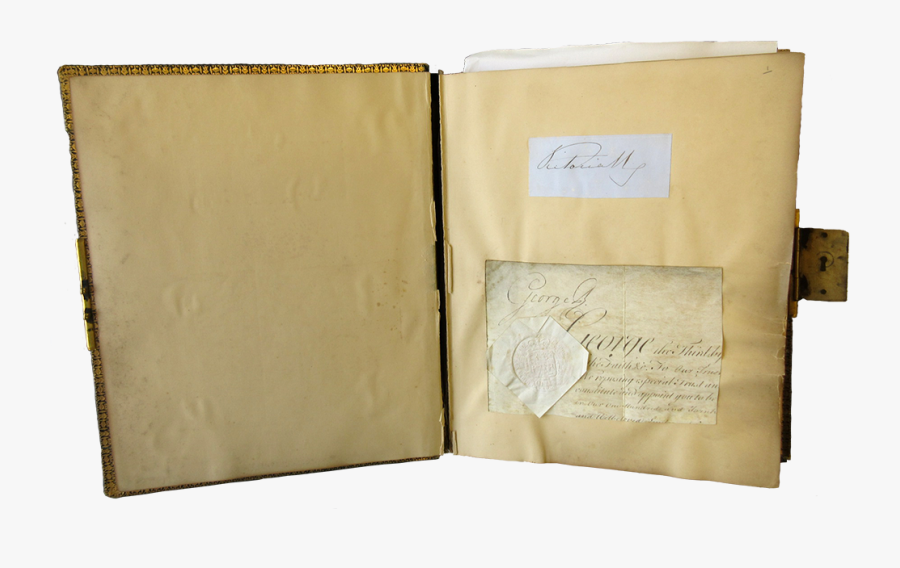 Autograph Scrapbook Showing Some Signatures Inside - Vellum, Transparent Clipart