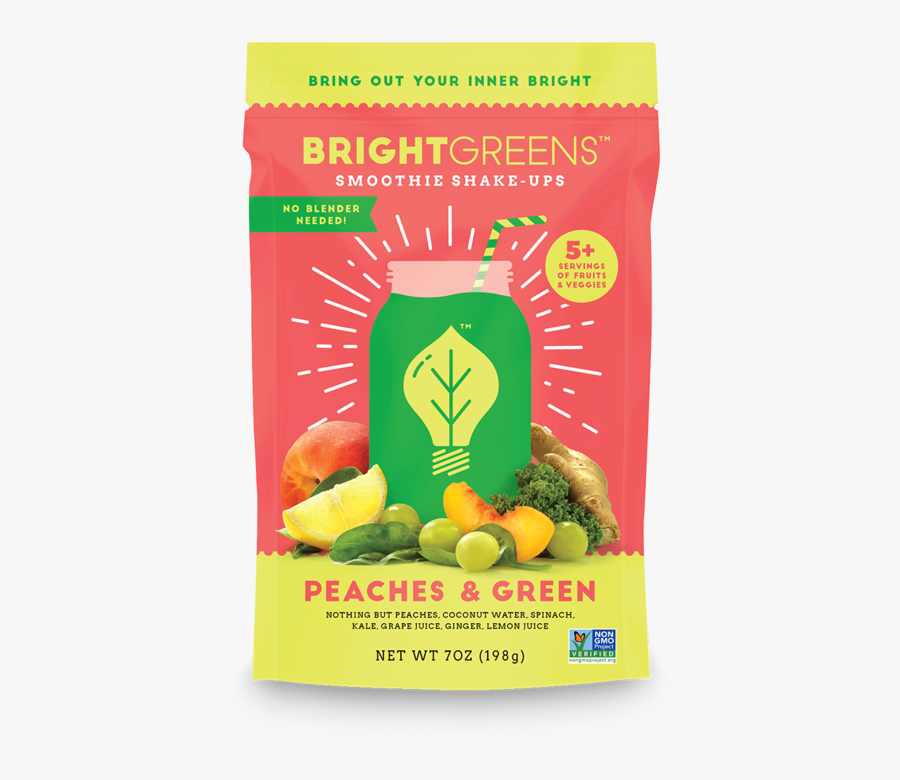 Peaches & Green - Bright Greens Smoothie Shake Ups, Transparent Clipart