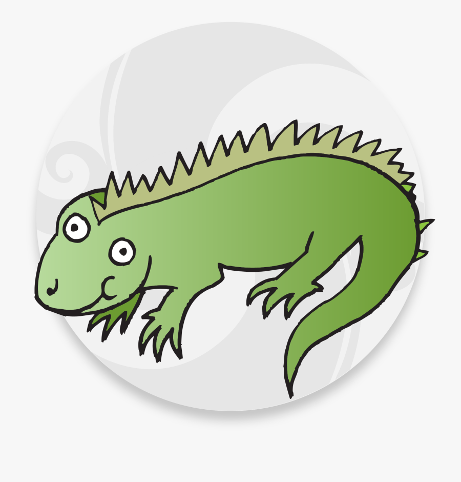 Click To See The Translation - Green Iguana, Transparent Clipart