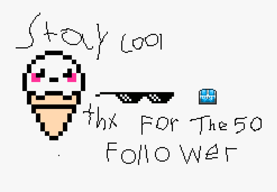 Ice Cream Pixel Art, Transparent Clipart