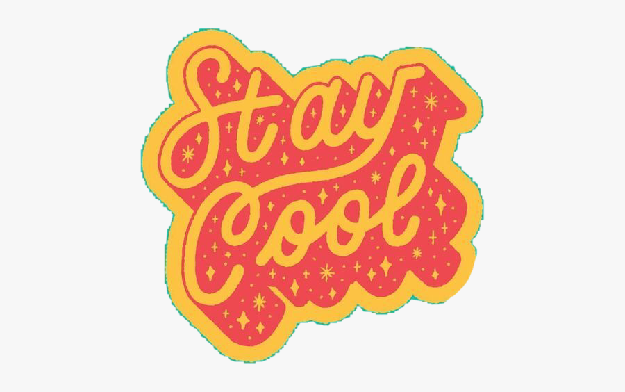 #staycool #art #aesthetic #yellow #unicorn #stats #words, Transparent Clipart