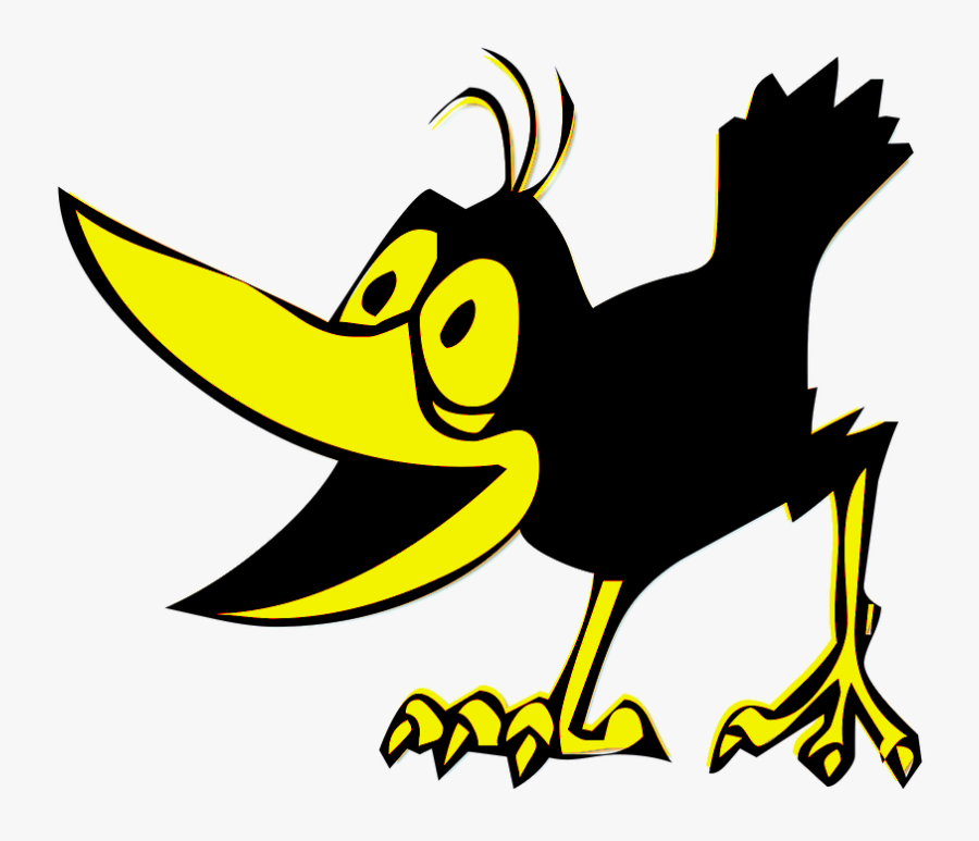 Picture - Crow Cartoon Png, Transparent Clipart