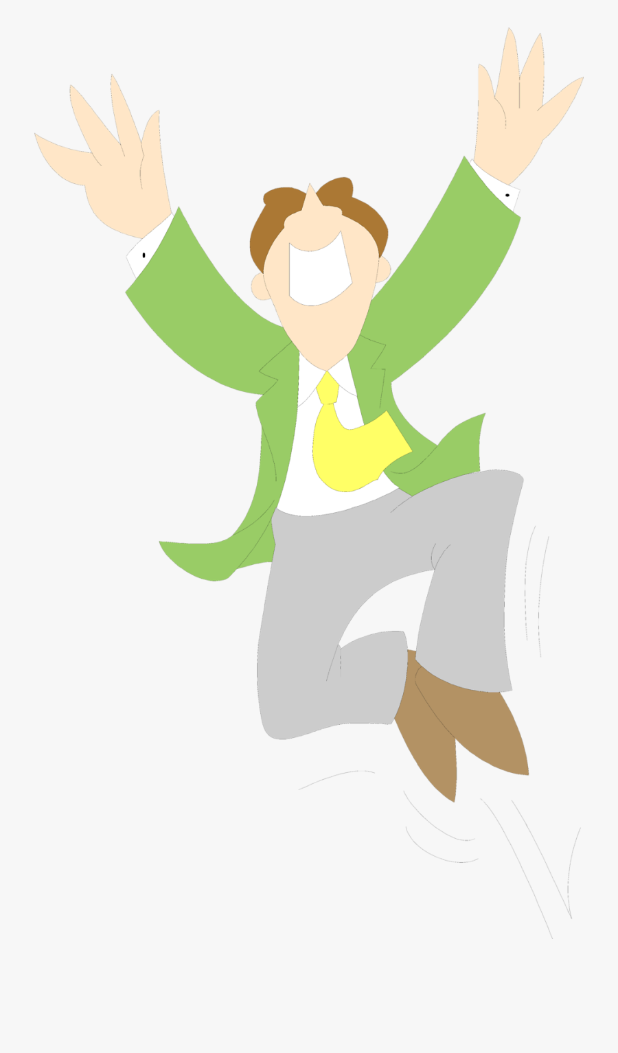 Jumping Clipart Joyful - Clipart Man Jumping Transparent, Transparent Clipart