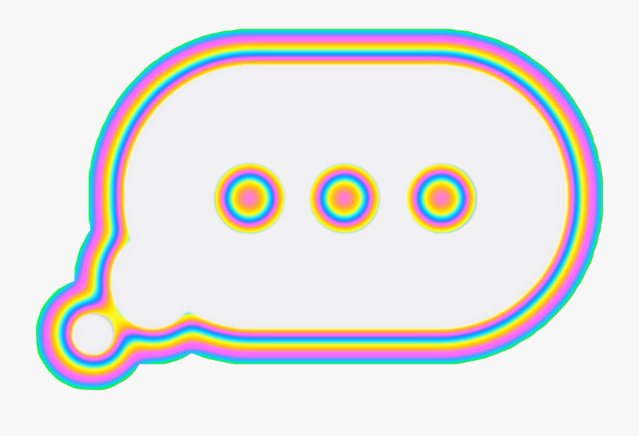 #text #textbubble #bubble #speechbubble #iphone #holo - Circle, Transparent Clipart