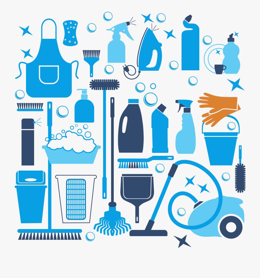 Commercial Cleaning - Schoonmaak Illustraties, Transparent Clipart
