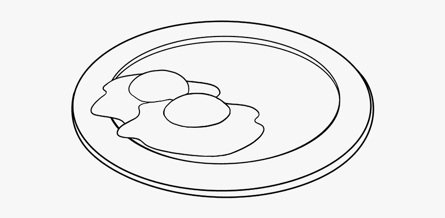 How To Draw Bacon And Eggs - Circle, Transparent Clipart