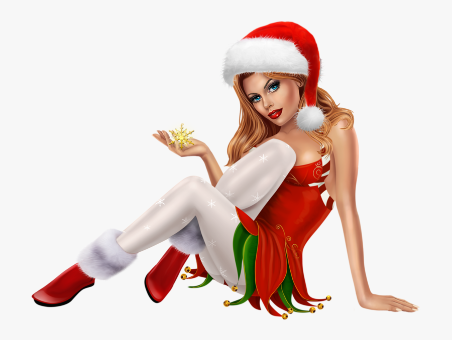 Christmas Pinup Png, Transparent Clipart