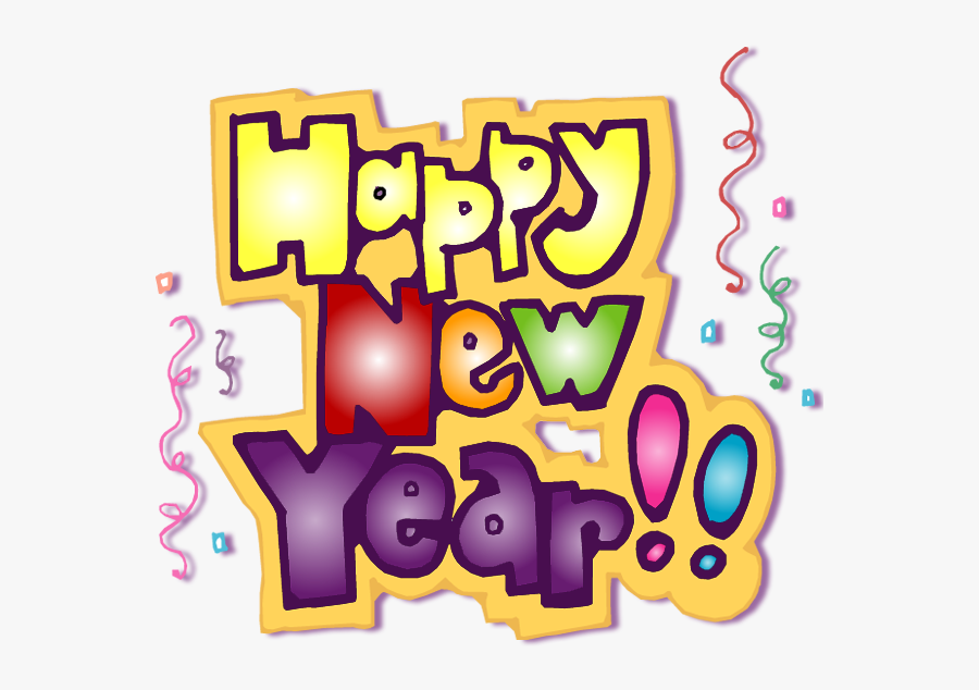 Happy New Year Coloring Pages, Transparent Clipart