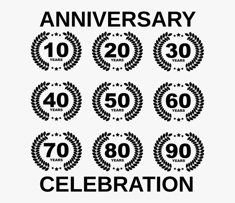 Wreath, Anniversary, Medal, Birthday, Holiday - Clip Art, Transparent Clipart