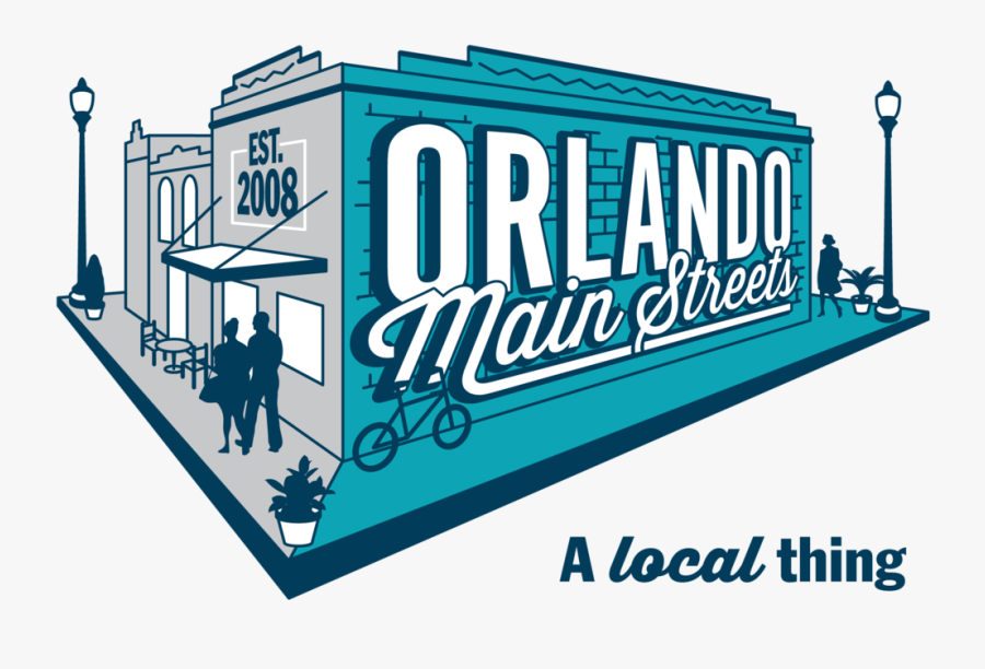 Orlando Main Street Logo, Transparent Clipart