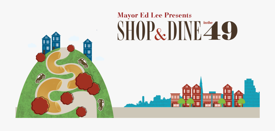 Shop & Dine In The - Illustration, Transparent Clipart