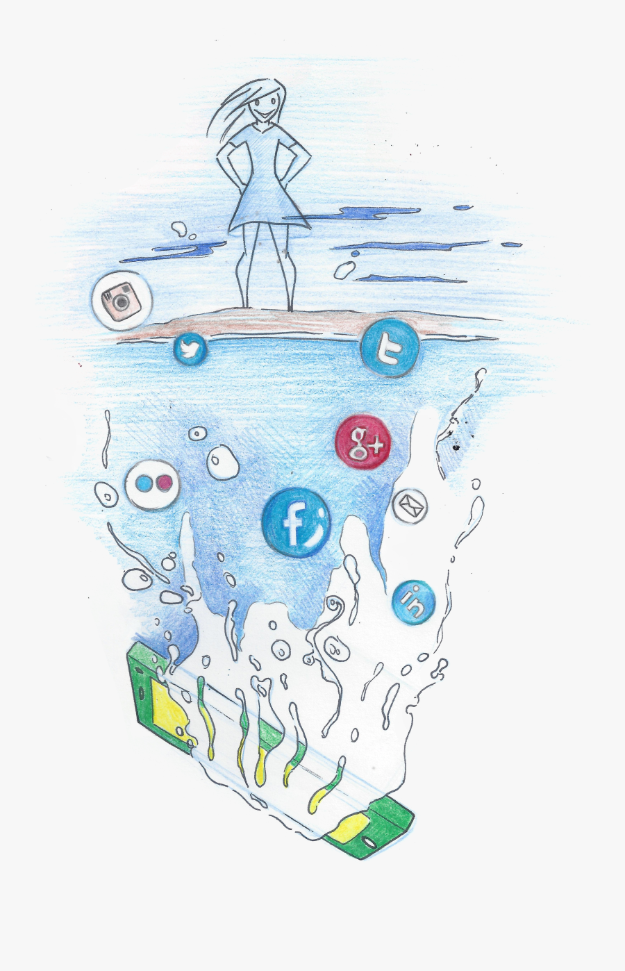 Slaves Drawing Artwork - Illustration About Slaves Of Technology, Transparent Clipart