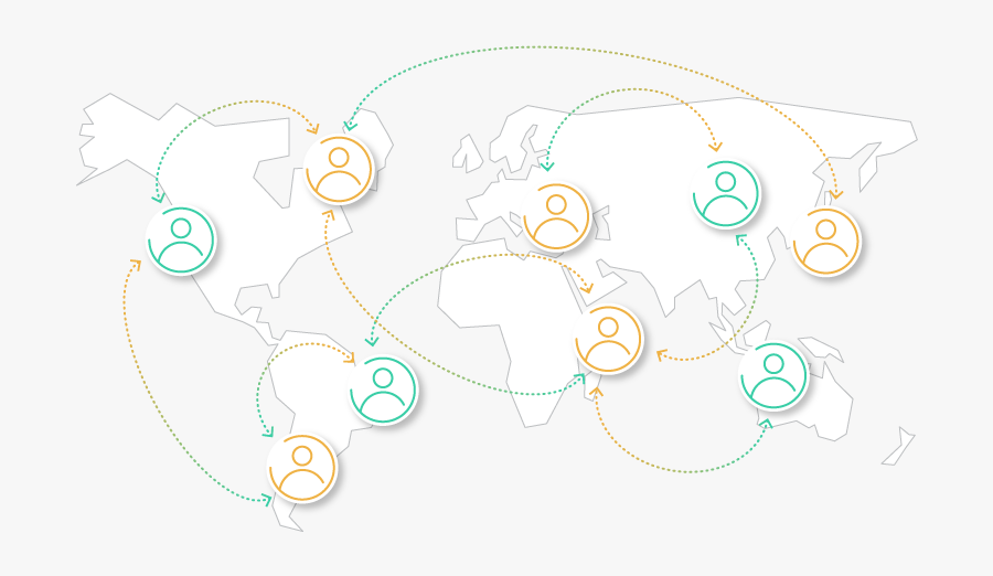 City People Anticipates Pollution - World Map, Transparent Clipart