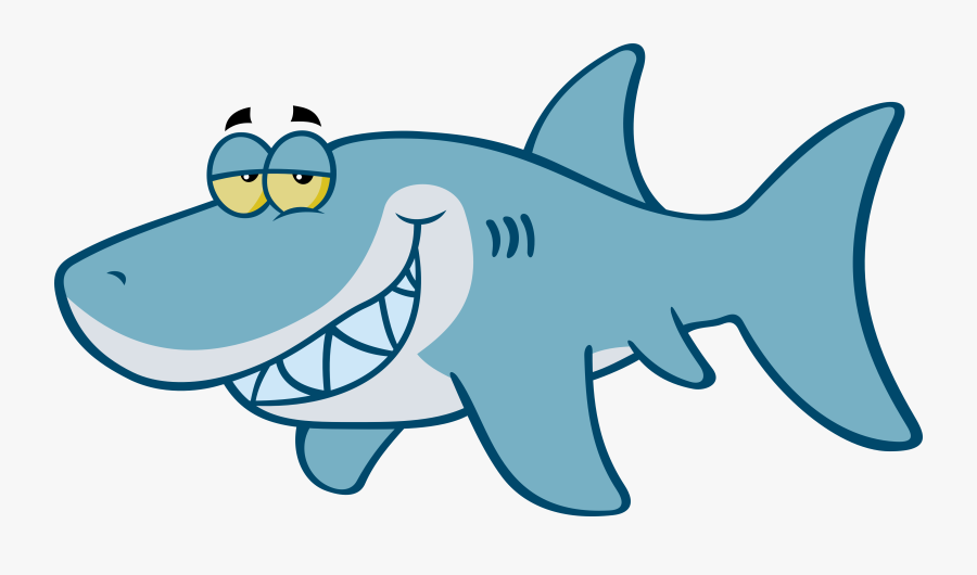 Shark Royalty-free Cartoon Clip Art - Cartoon Fish Transparent Background, Transparent Clipart