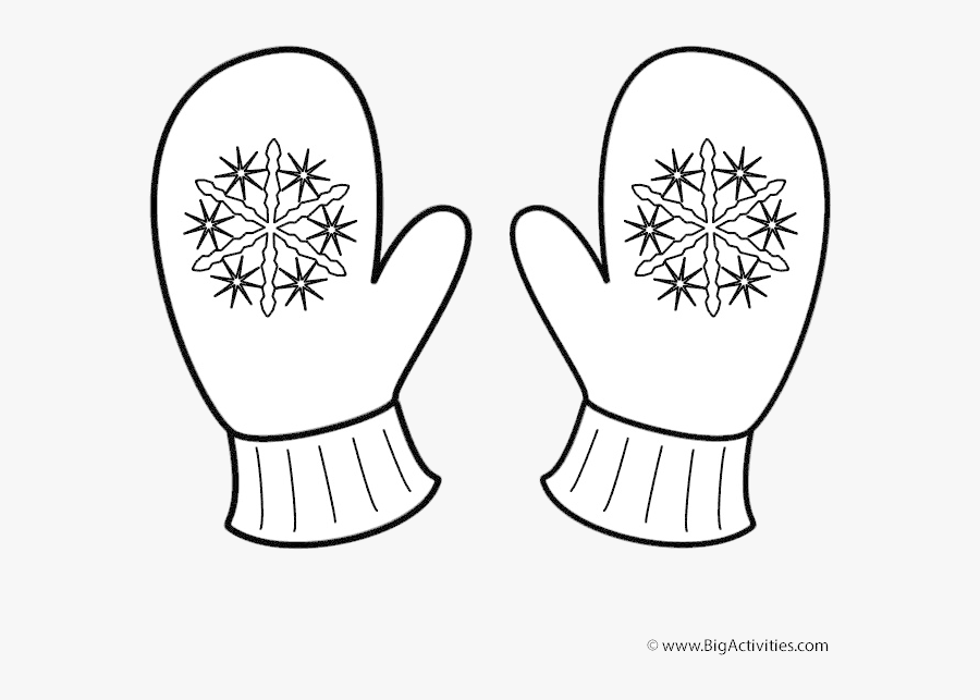 Mittens Collection Of Clipart Black And White High - Clip Art Black And White Mittens, Transparent Clipart