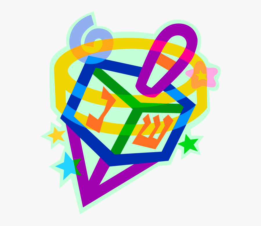 Vector Illustration Of Jewish Holiday Of Chanukah Hanukkah, Transparent Clipart