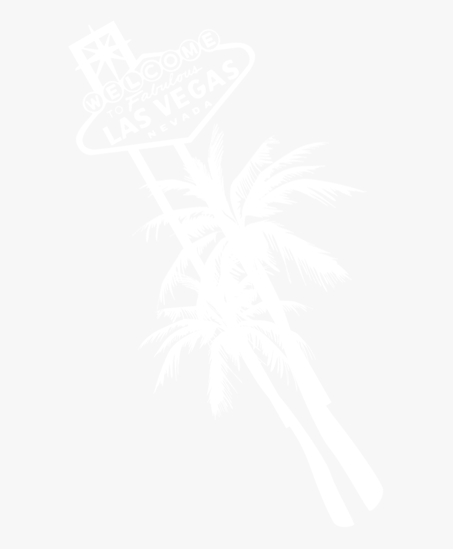 Las Vegas Sign - Vegas Sign In Black And White Logo, Transparent Clipart