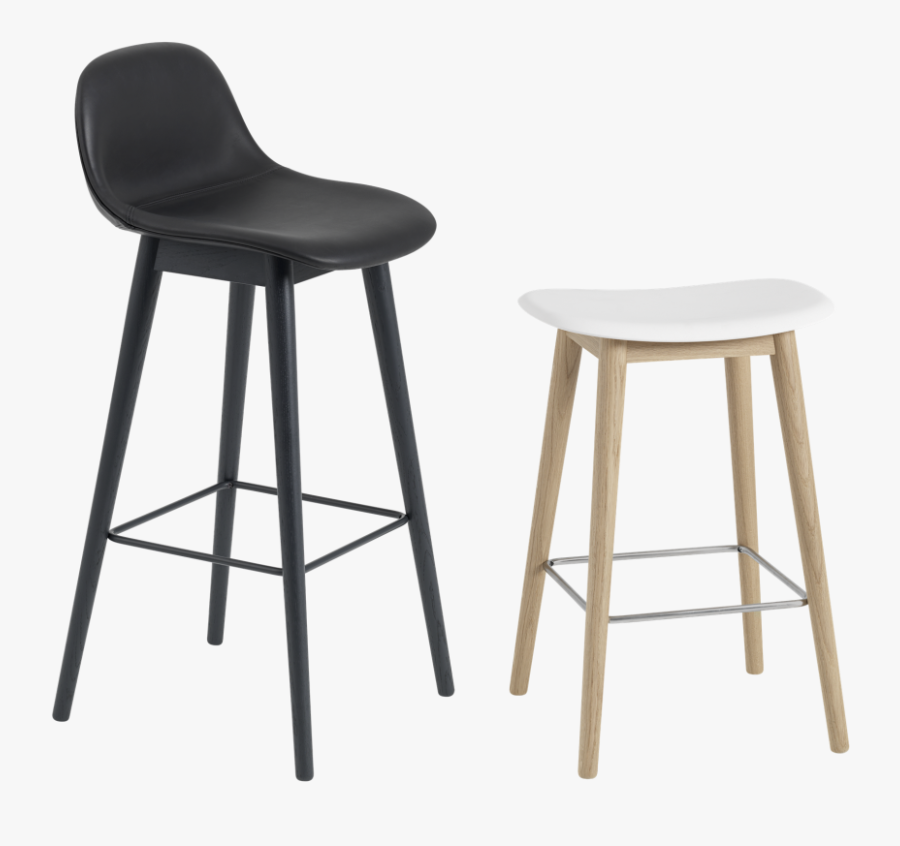 Bar Table Png -chair Breakfast Bar Table High And Chairs - Muuto Fiber Bar Stool Wood Base, Transparent Clipart