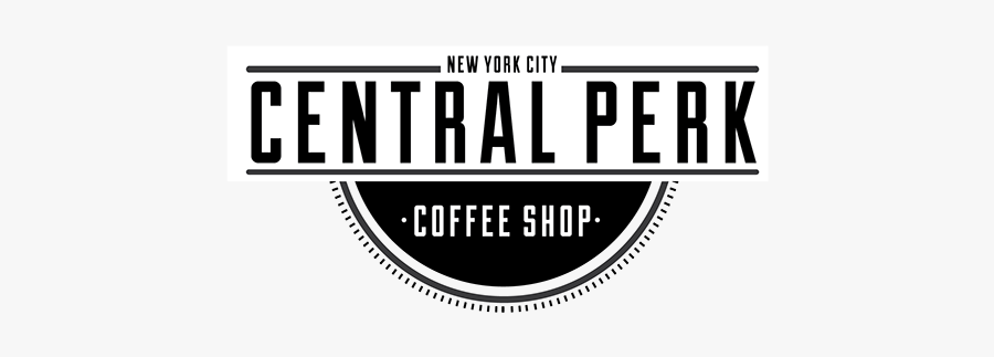 Clip Art Logos Fictional Tv Company - Central Perk Black And White Logo, Transparent Clipart