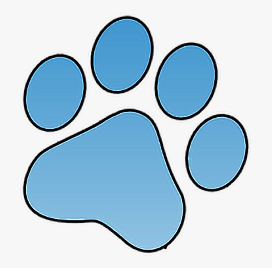 Pawprint Freetoedit Sticker Dog Paw Blue Freetoedit, Transparent Clipart