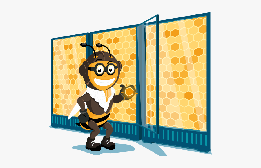 Upgrade Bee - Cartoon, Transparent Clipart