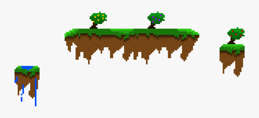 Pixel Art Island Transparent, Transparent Clipart