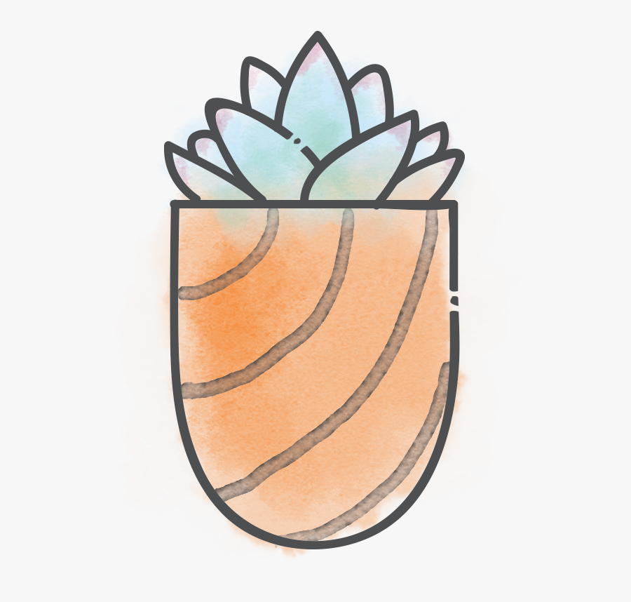 Ghost Plant - Easy To Draw Succulents, Transparent Clipart